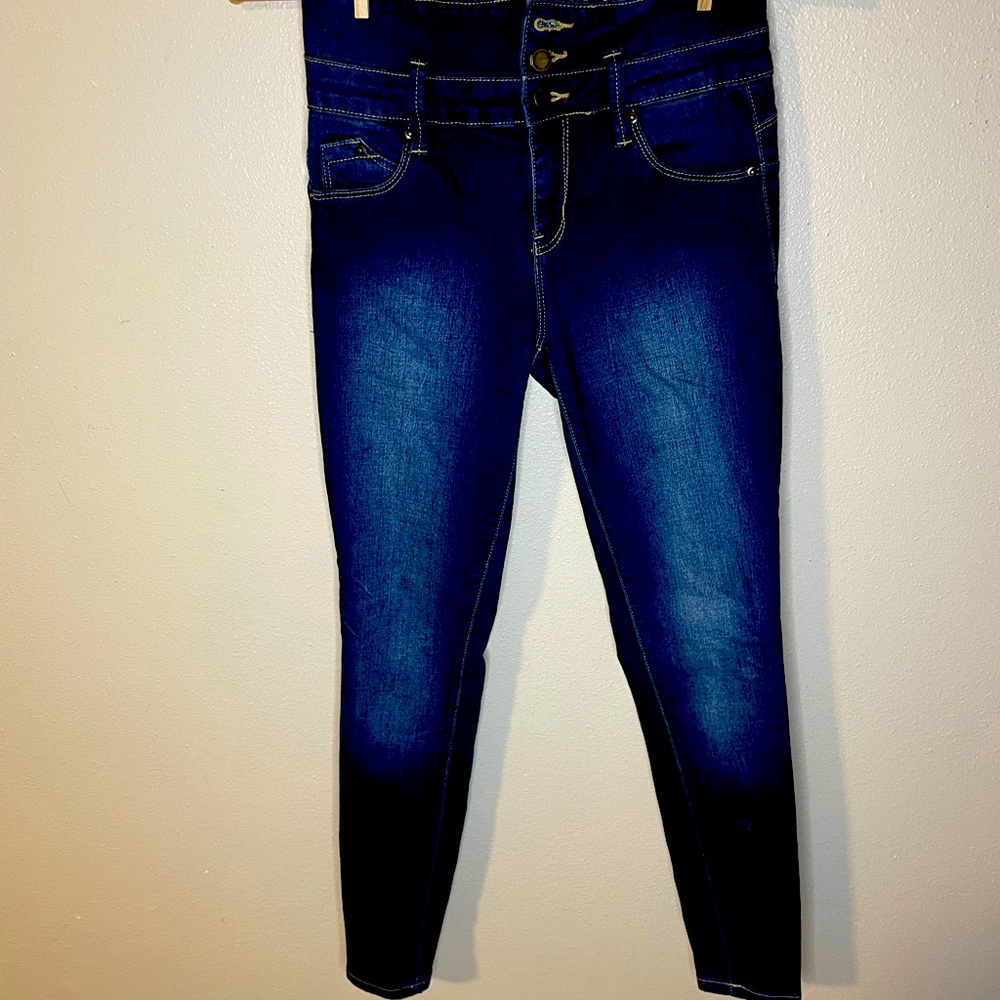 High waist skinny jeans